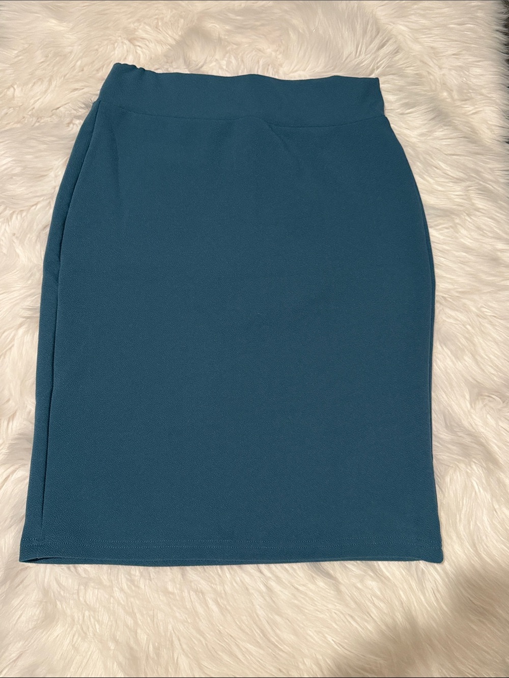 Teal Pencil Skirt - Sleek Everyday Style
